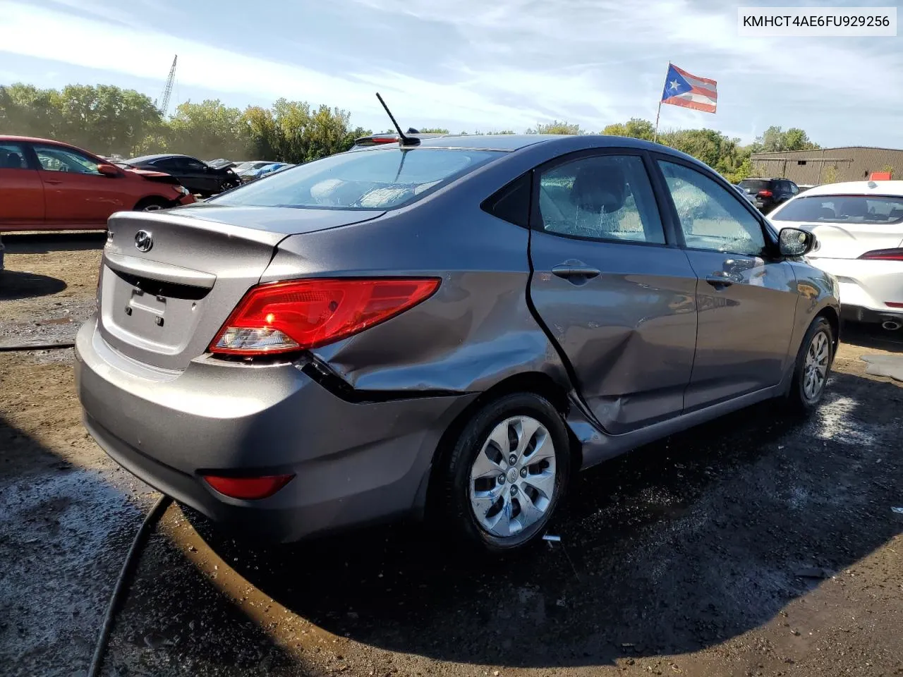 2015 Hyundai Accent Gls VIN: KMHCT4AE6FU929256 Lot: 71232454