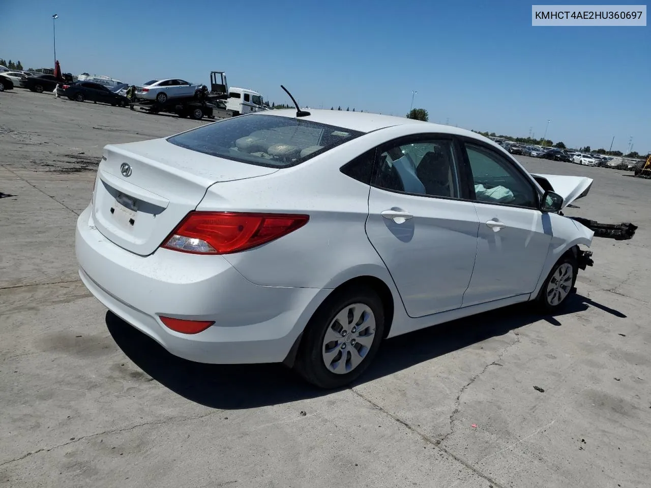 2017 Hyundai Accent Se VIN: KMHCT4AE2HU360697 Lot: 67302254