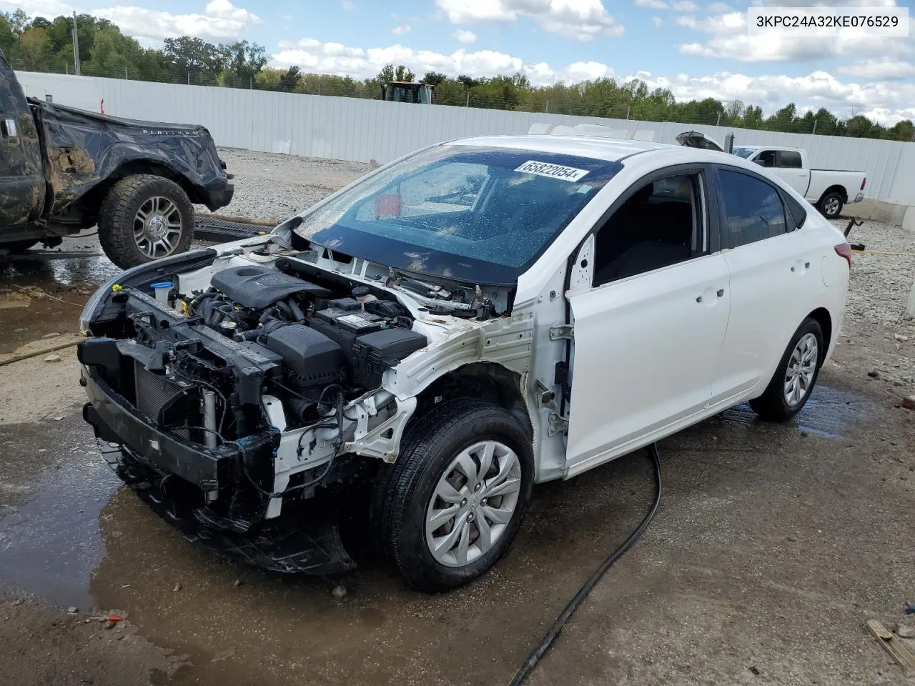 2019 Hyundai Accent Se VIN: 3KPC24A32KE076529 Lot: 65822054