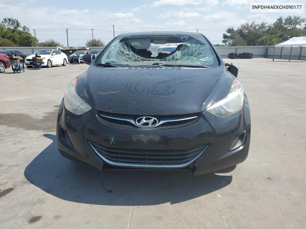 2012 Hyundai Elantra Gls VIN: 5NPDH4AEXCH090177 Lot: 68211194