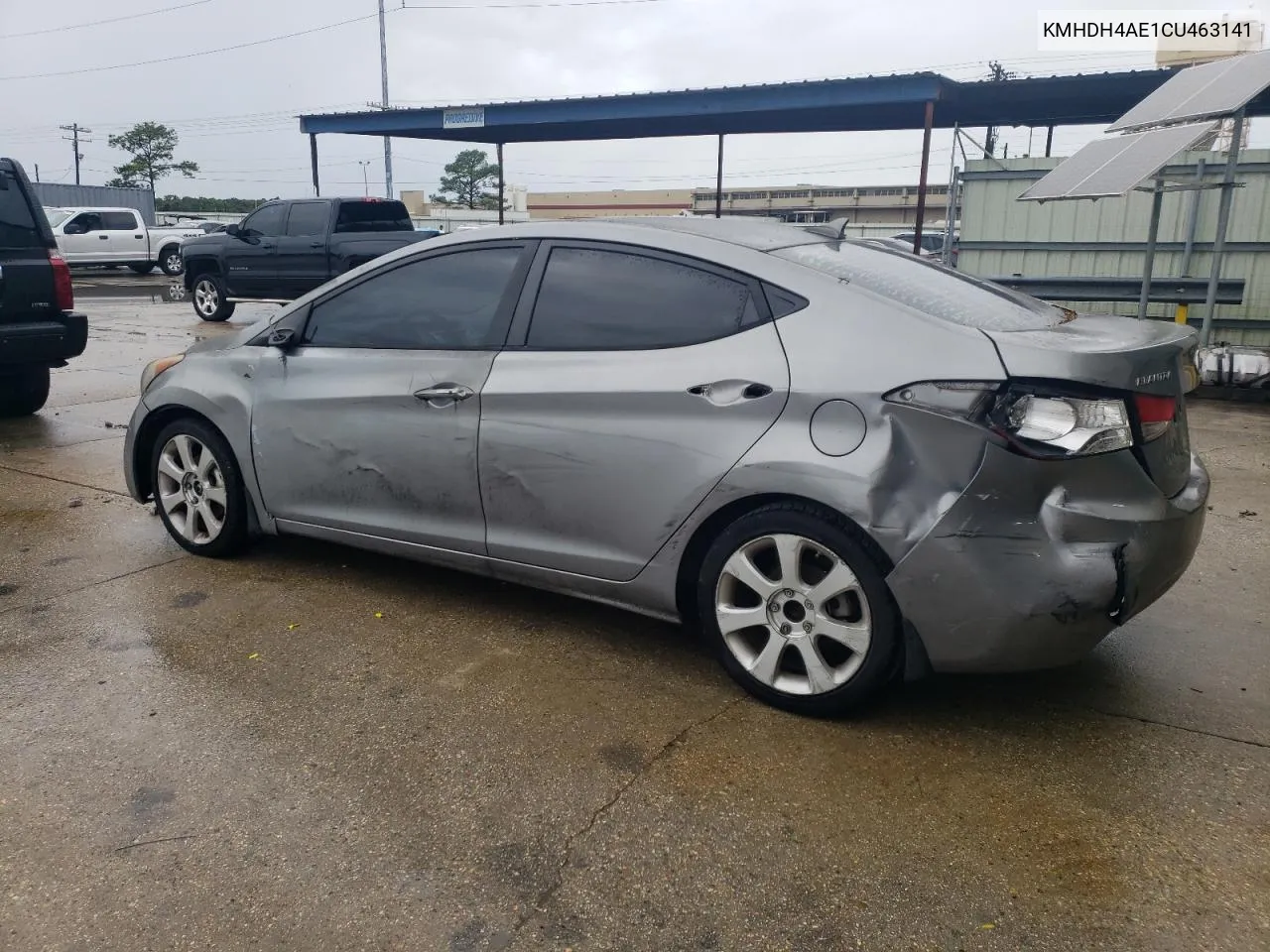 2012 Hyundai Elantra Gls VIN: KMHDH4AE1CU463141 Lot: 70980284