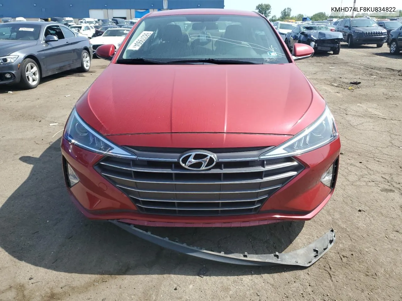 2019 Hyundai Elantra Se VIN: KMHD74LF8KU834822 Lot: 68379904