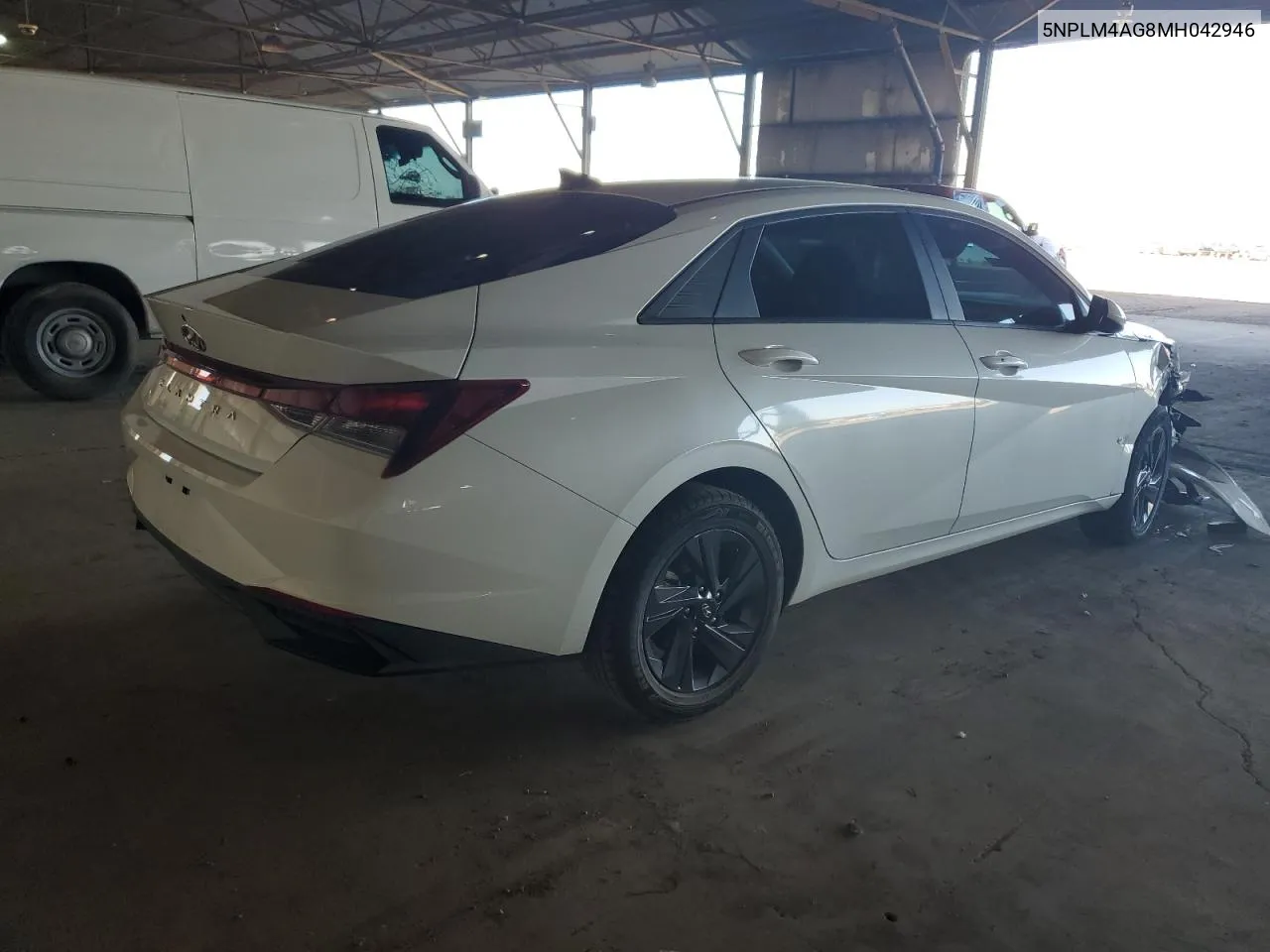 2021 Hyundai Elantra Sel VIN: 5NPLM4AG8MH042946 Lot: 71811794