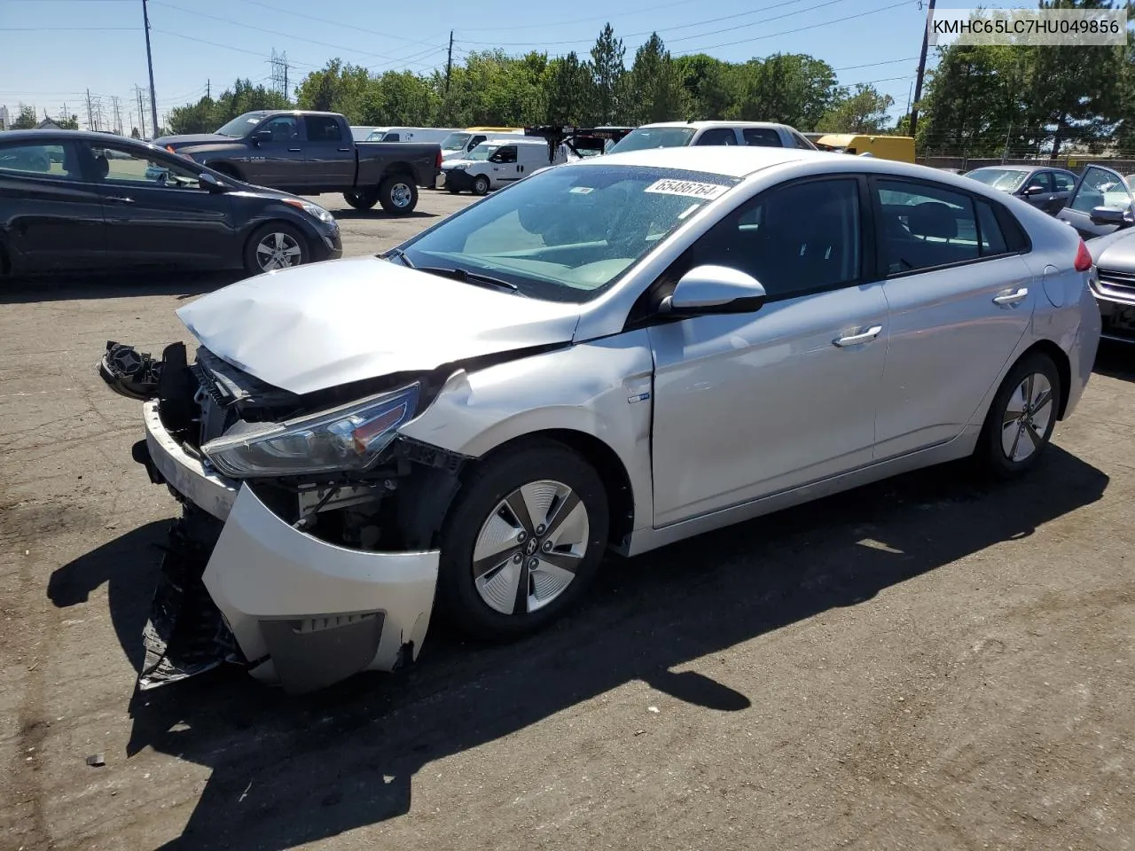 2017 Hyundai Ioniq Blue VIN: KMHC65LC7HU049856 Lot: 65486764