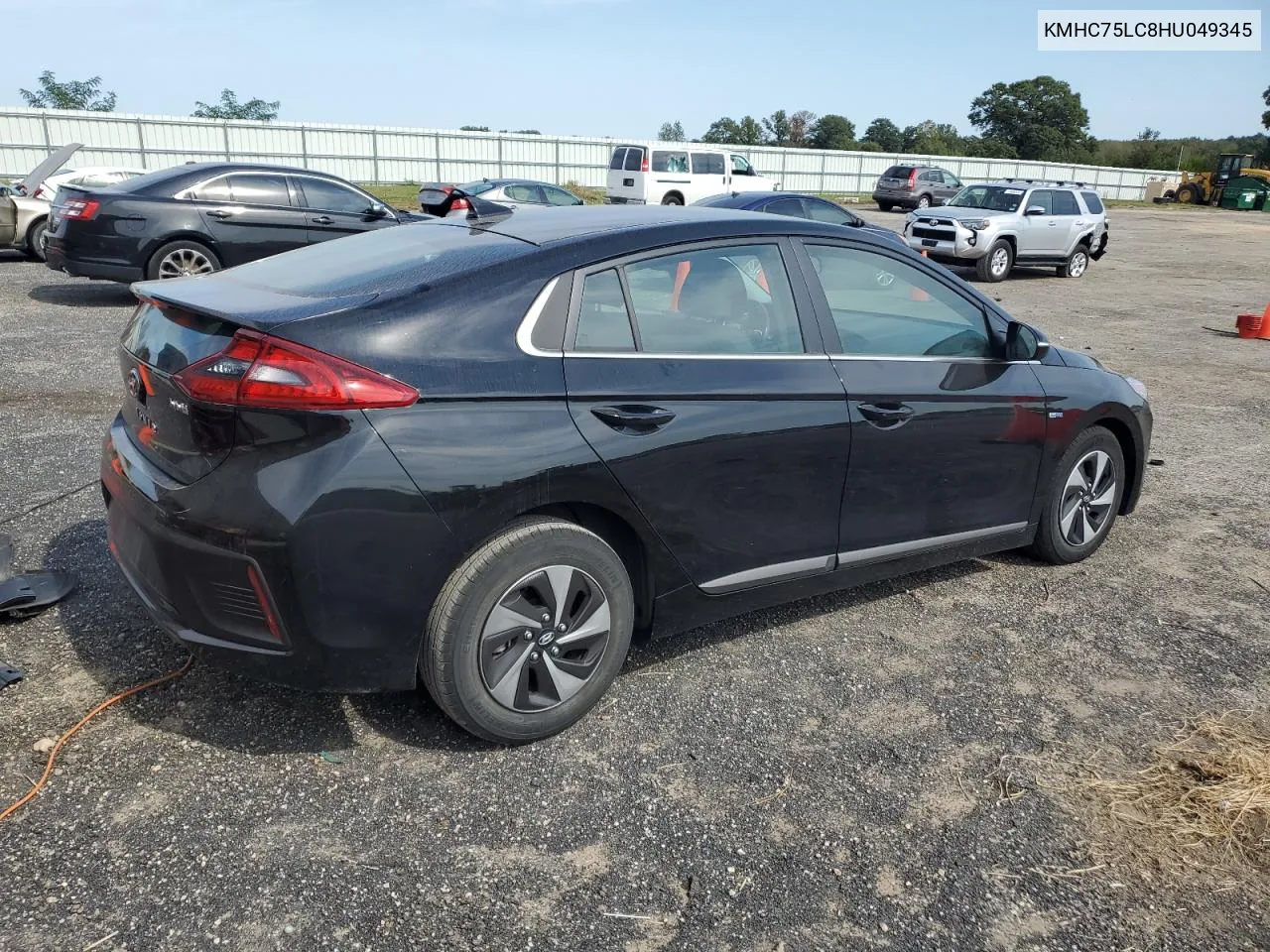 KMHC75LC8HU049345 2017 Hyundai Ioniq Sel