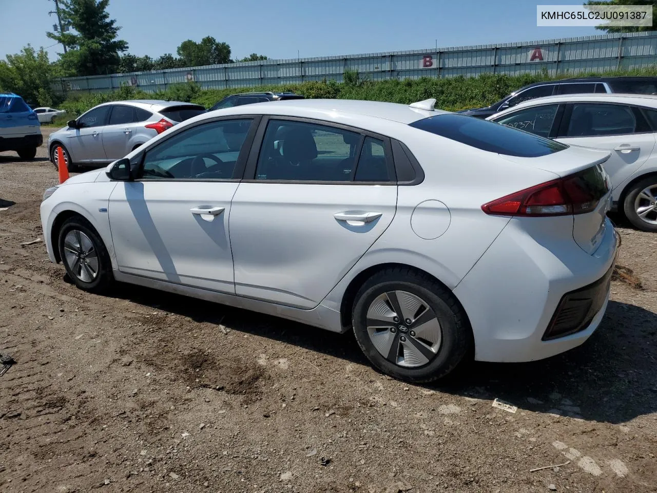 KMHC65LC2JU091387 2018 Hyundai Ioniq Blue