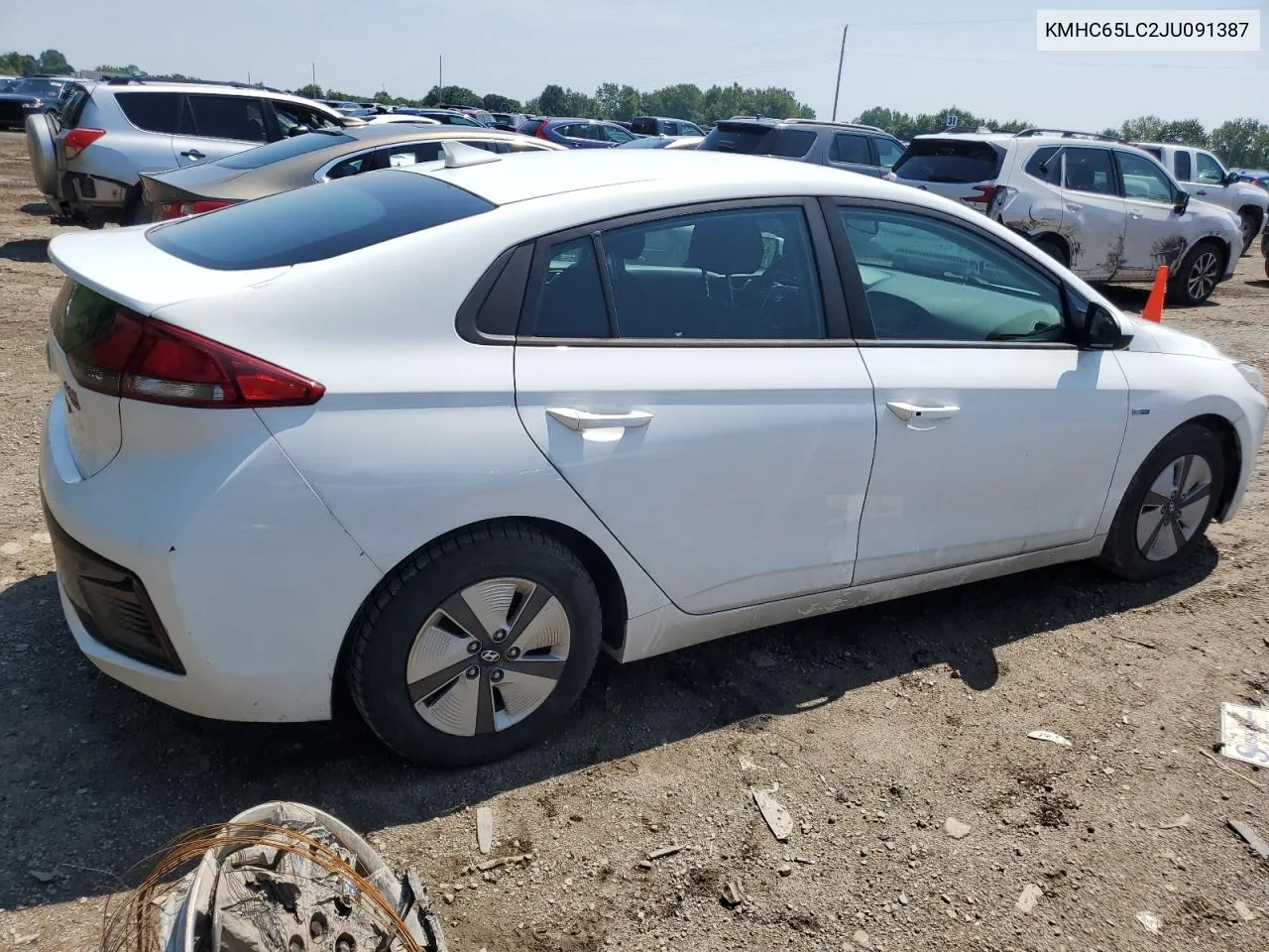 KMHC65LC2JU091387 2018 Hyundai Ioniq Blue