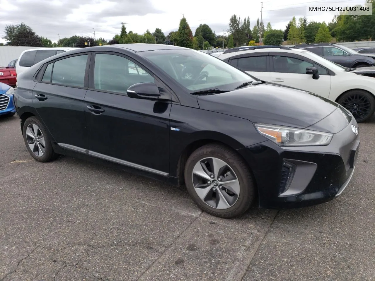 KMHC75LH2JU031408 2018 Hyundai Ioniq