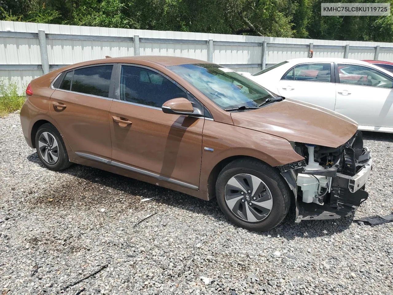 KMHC75LC8KU119725 2019 Hyundai Ioniq Sel