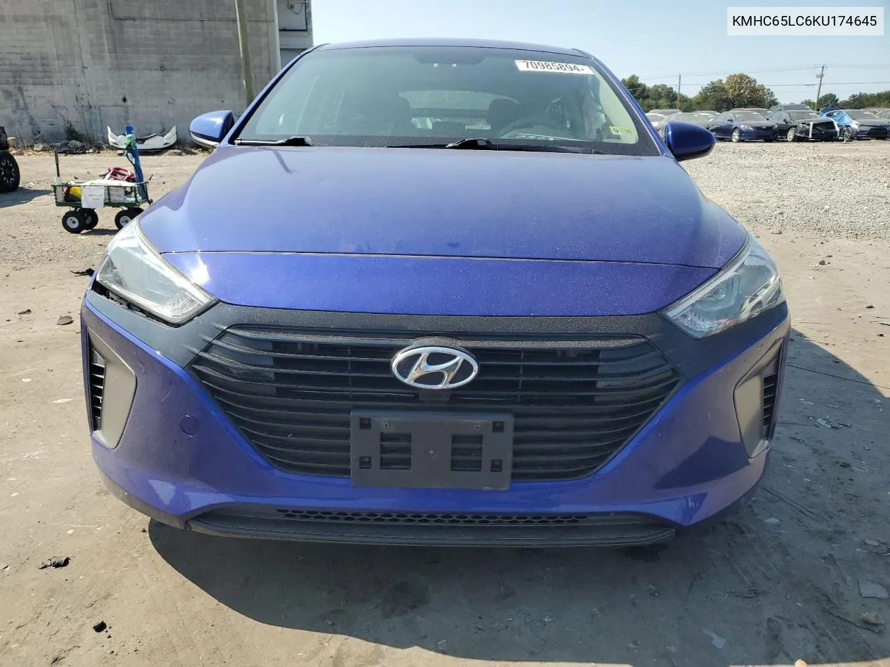 2019 Hyundai Ioniq Blue VIN: KMHC65LC6KU174645 Lot: 70985894