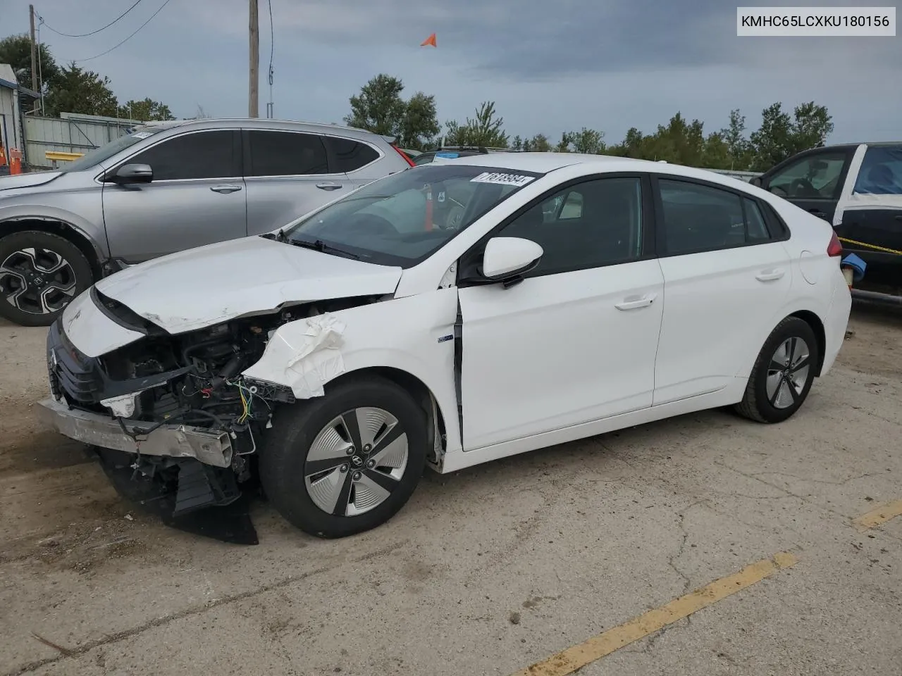 2019 Hyundai Ioniq Blue VIN: KMHC65LCXKU180156 Lot: 71618984