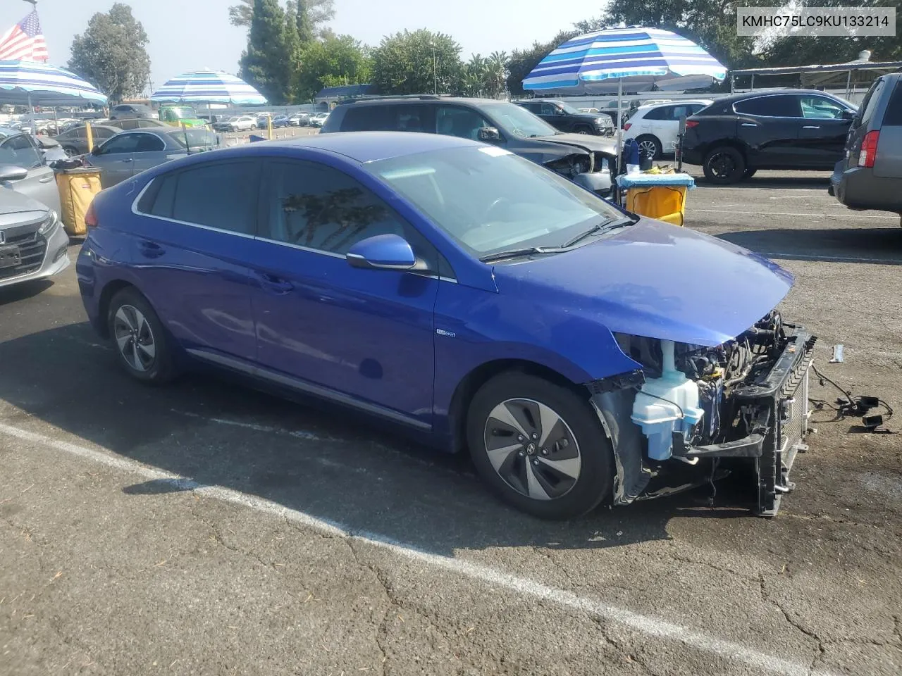 KMHC75LC9KU133214 2019 Hyundai Ioniq Sel