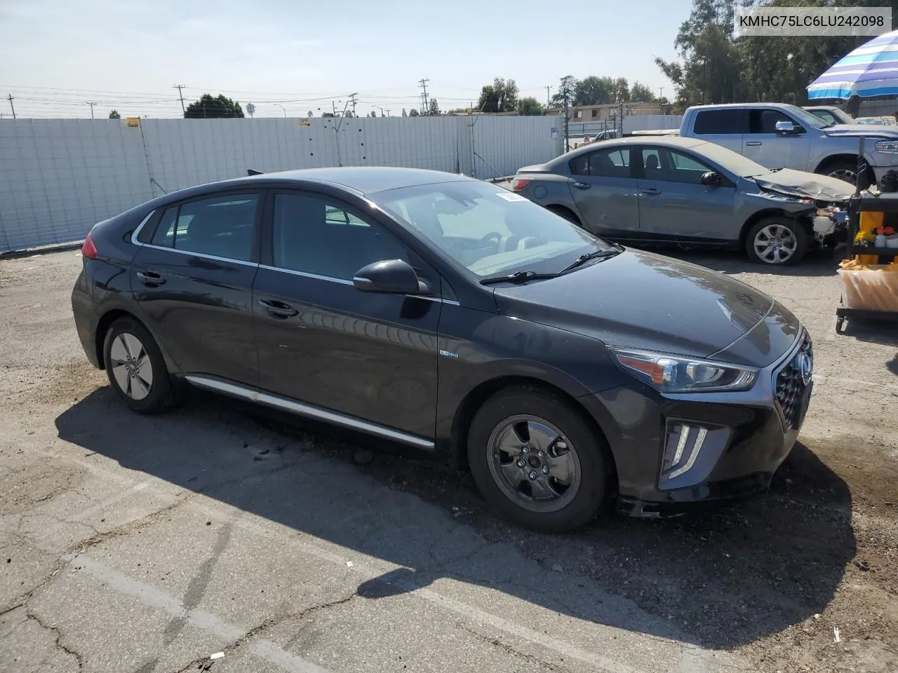 2020 Hyundai Ioniq Se VIN: KMHC75LC6LU242098 Lot: 70589334