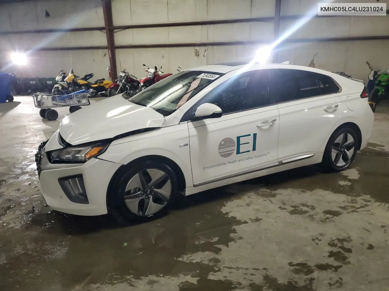 2020 Hyundai Ioniq Limited VIN: KMHC05LC4LU231024 Lot: 71393554