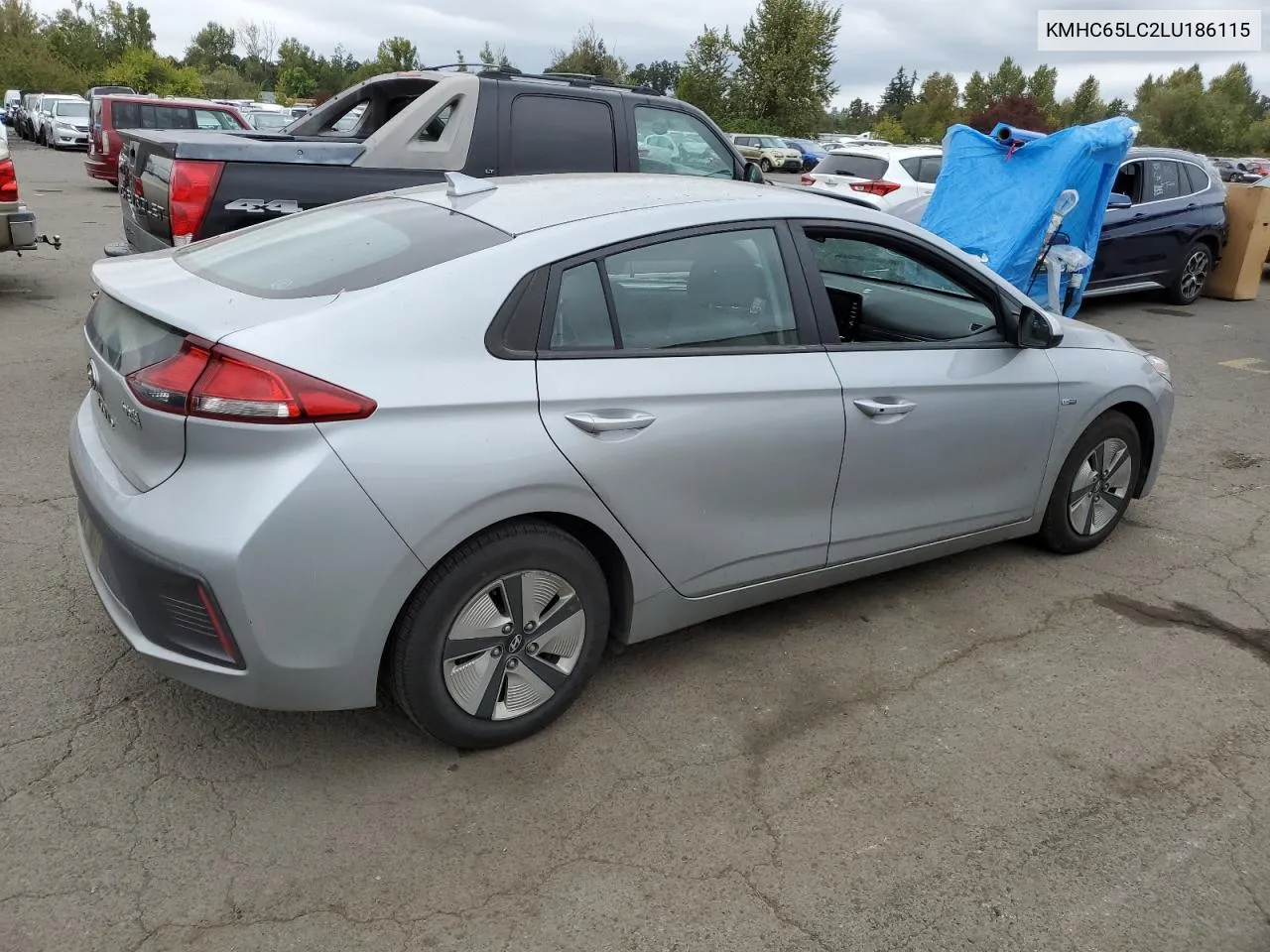 2020 Hyundai Ioniq Blue VIN: KMHC65LC2LU186115 Lot: 71615674