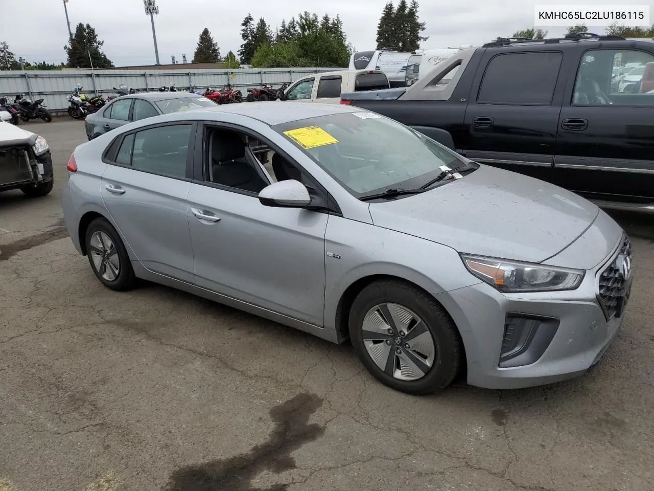 2020 Hyundai Ioniq Blue VIN: KMHC65LC2LU186115 Lot: 71615674