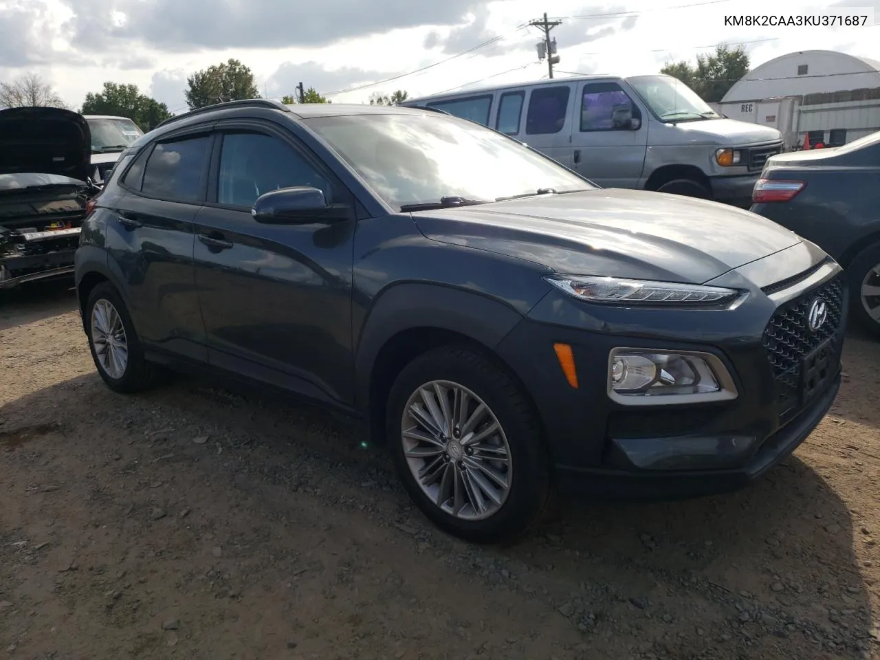 2019 Hyundai Kona Sel VIN: KM8K2CAA3KU371687 Lot: 71585814