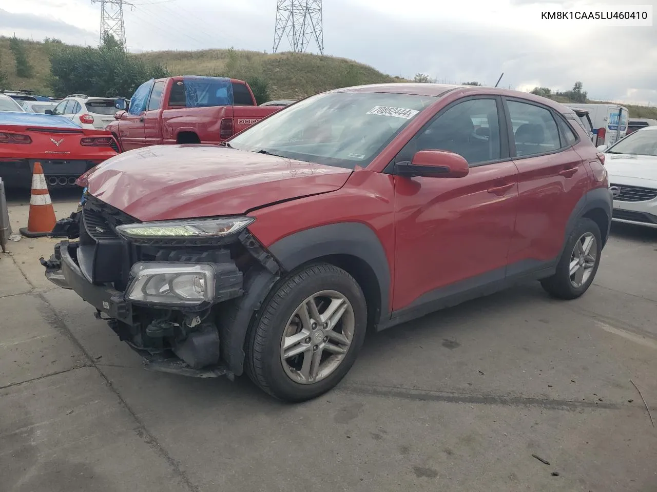 2020 Hyundai Kona Se VIN: KM8K1CAA5LU460410 Lot: 70852444