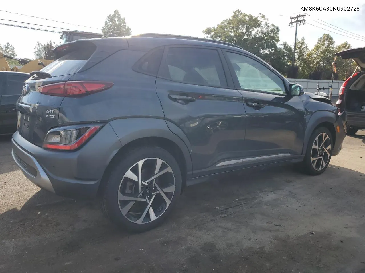 2022 Hyundai Kona Limited VIN: KM8K5CA30NU902728 Lot: 72162694