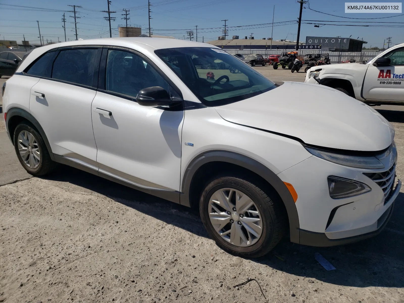 2019 Hyundai Nexo Blue VIN: KM8J74A67KU001132 Lot: 67388984