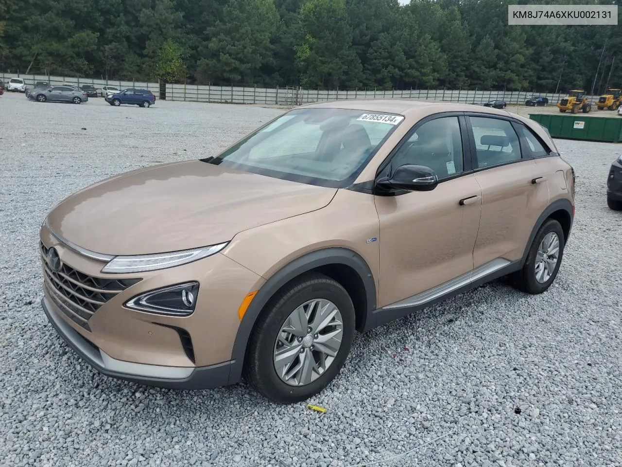 2019 Hyundai Nexo Blue VIN: KM8J74A6XKU002131 Lot: 67855134