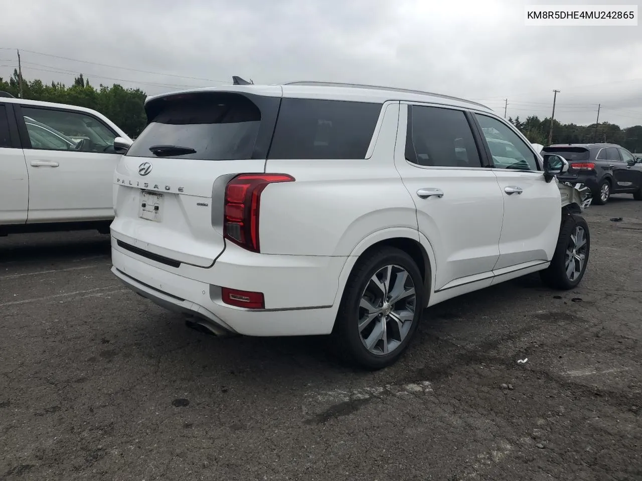 2021 Hyundai Palisade Limited VIN: KM8R5DHE4MU242865 Lot: 71324064