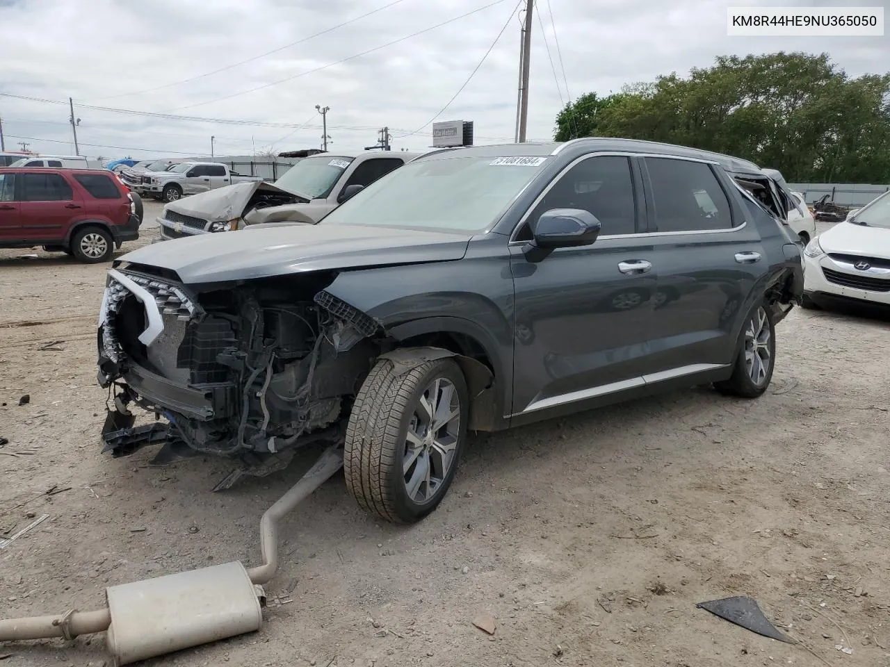 2022 Hyundai Palisade Sel VIN: KM8R44HE9NU365050 Lot: 51081684