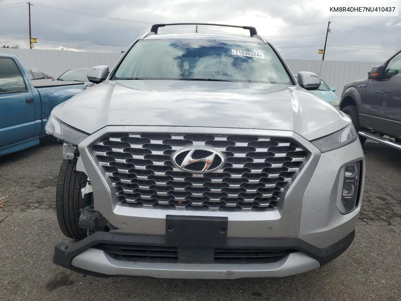 2022 Hyundai Palisade Sel VIN: KM8R4DHE7NU410437 Lot: 71836324