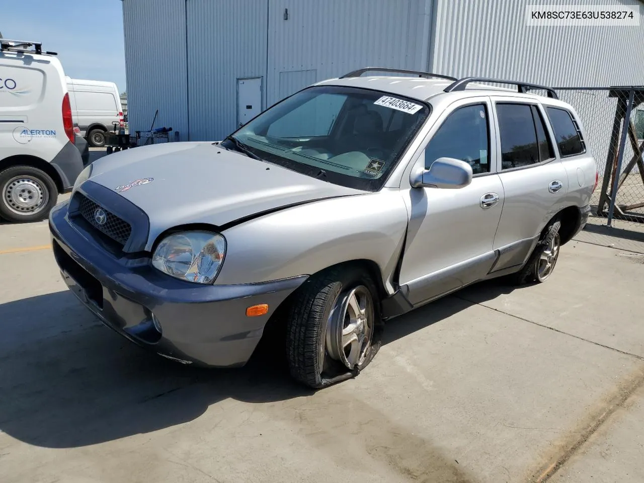 2003 Hyundai Santa Fe Gls VIN: KM8SC73E63U538274 Lot: 47403664