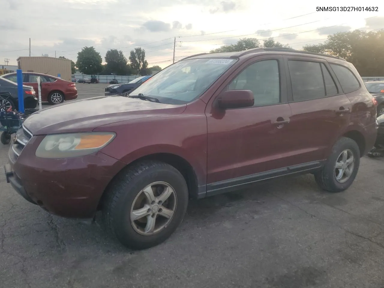 2007 Hyundai Santa Fe Gls VIN: 5NMSG13D27H014632 Lot: 67388224