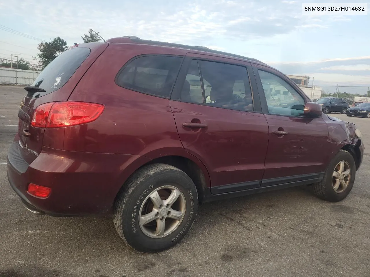 2007 Hyundai Santa Fe Gls VIN: 5NMSG13D27H014632 Lot: 67388224