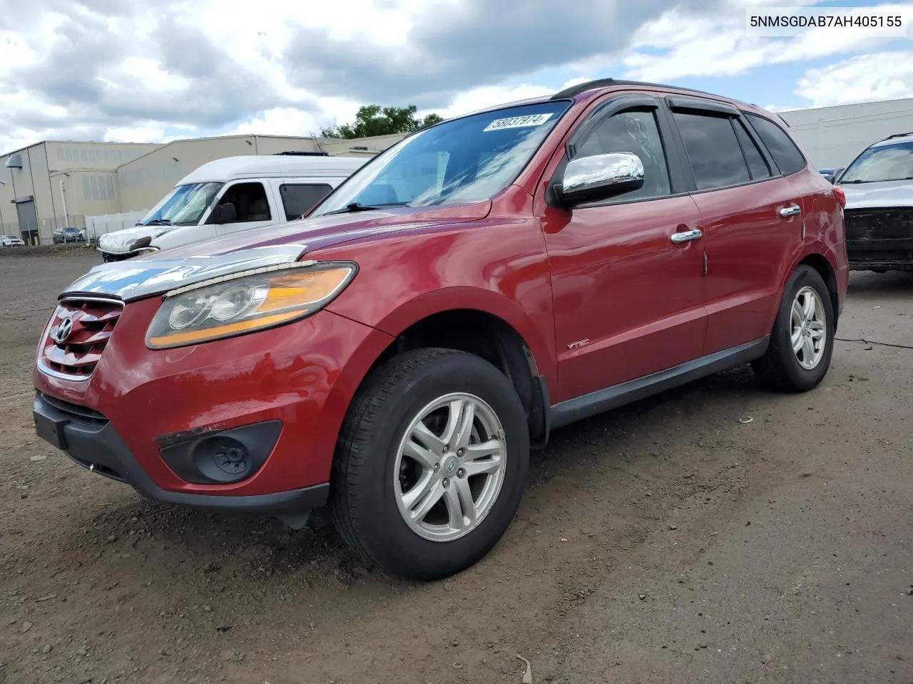 2010 Hyundai Santa Fe Gls VIN: 5NMSGDAB7AH405155 Lot: 58037974