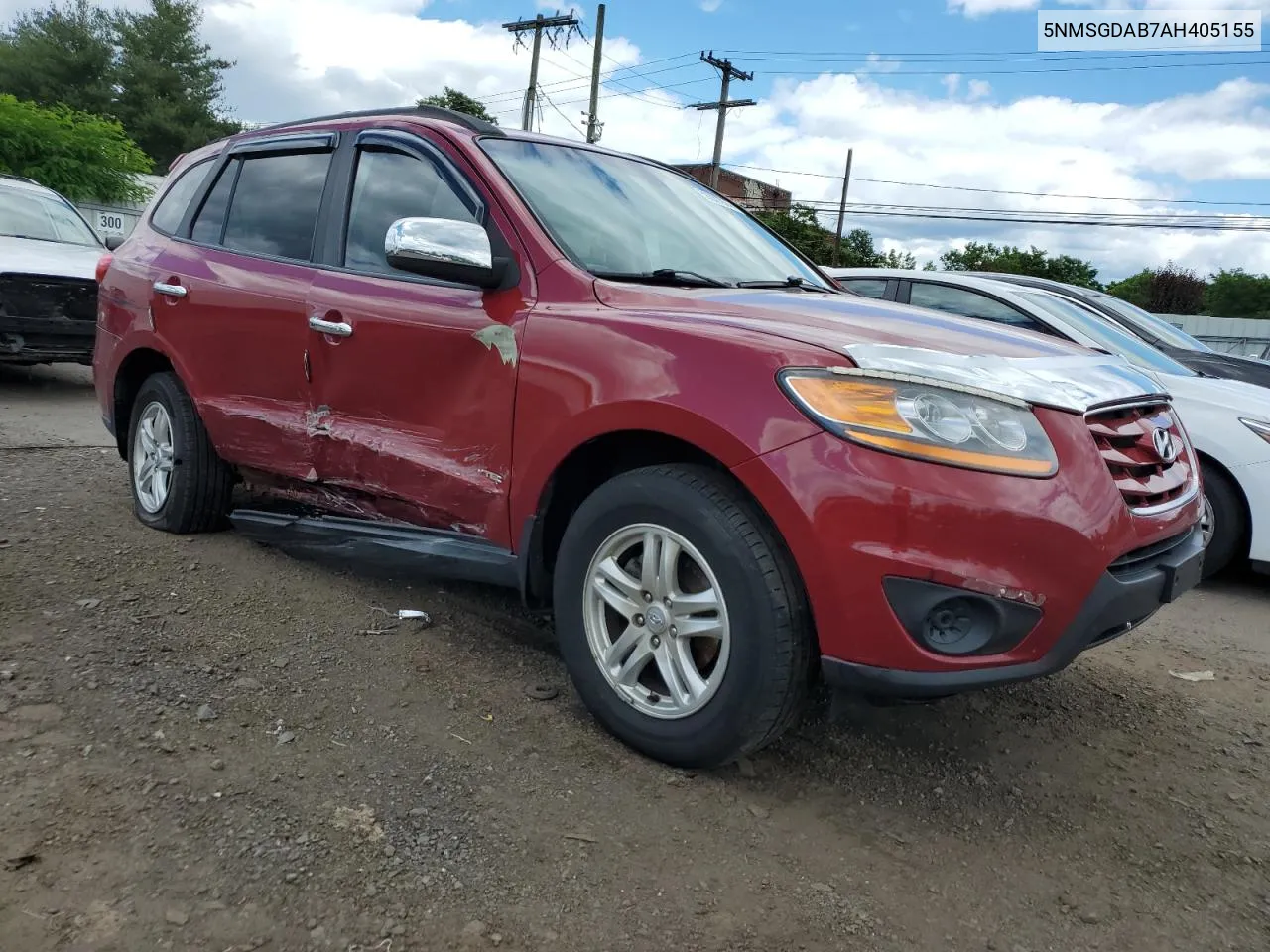 2010 Hyundai Santa Fe Gls VIN: 5NMSGDAB7AH405155 Lot: 58037974