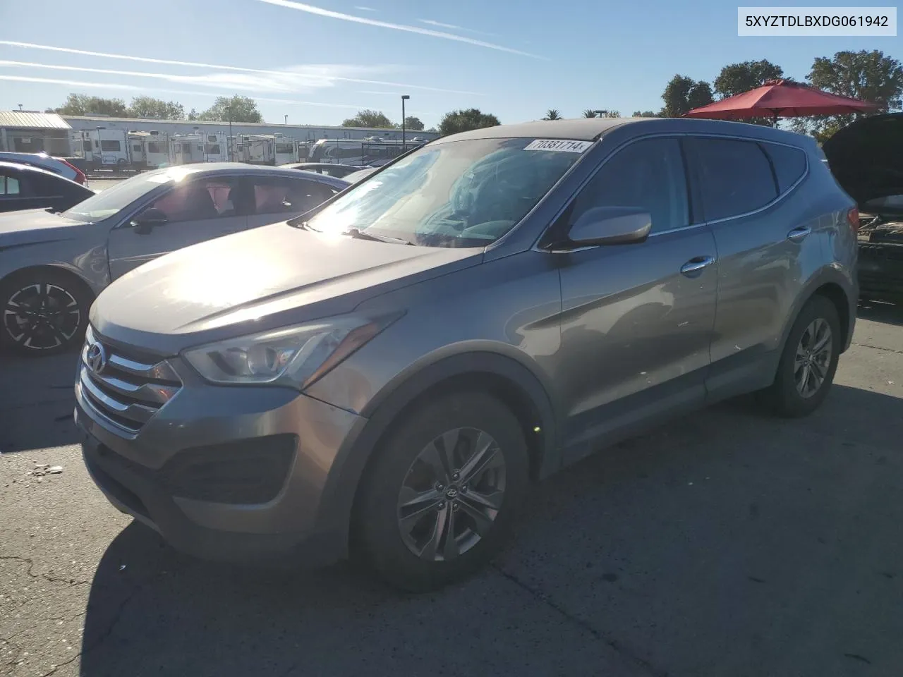 2013 Hyundai Santa Fe Sport VIN: 5XYZTDLBXDG061942 Lot: 70381714