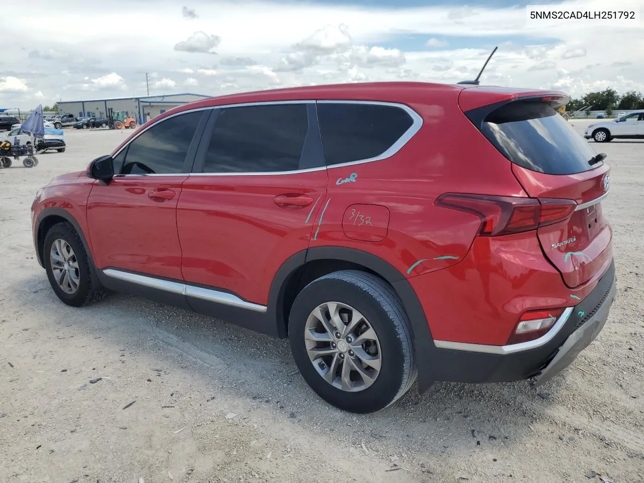 5NMS2CAD4LH251792 2020 Hyundai Santa Fe Se