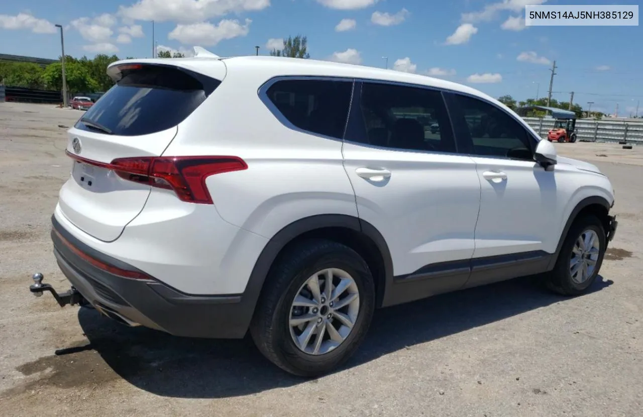 2022 Hyundai Santa Fe Se VIN: 5NMS14AJ5NH385129 Lot: 57606514