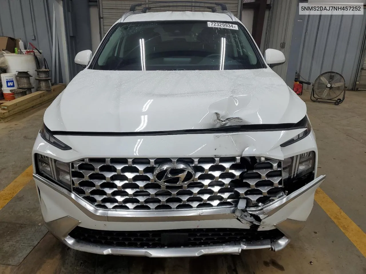 2022 Hyundai Santa Fe Sel VIN: 5NMS2DAJ7NH457252 Lot: 72329934