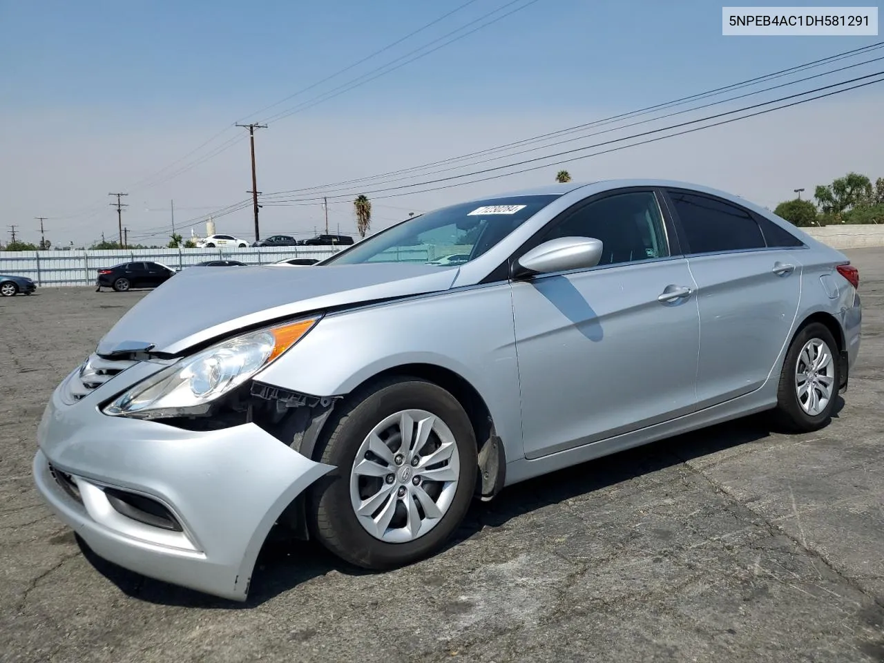 2013 Hyundai Sonata Gls VIN: 5NPEB4AC1DH581291 Lot: 71230284