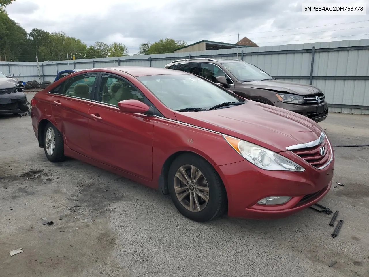 2013 Hyundai Sonata Gls VIN: 5NPEB4AC2DH753778 Lot: 71829894