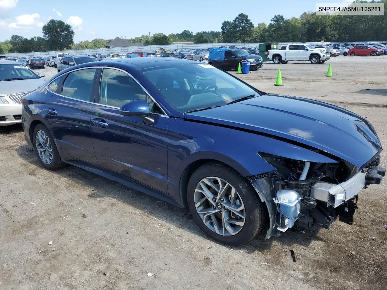 2021 Hyundai Sonata Sel VIN: 5NPEF4JA5MH125281 Lot: 71960574