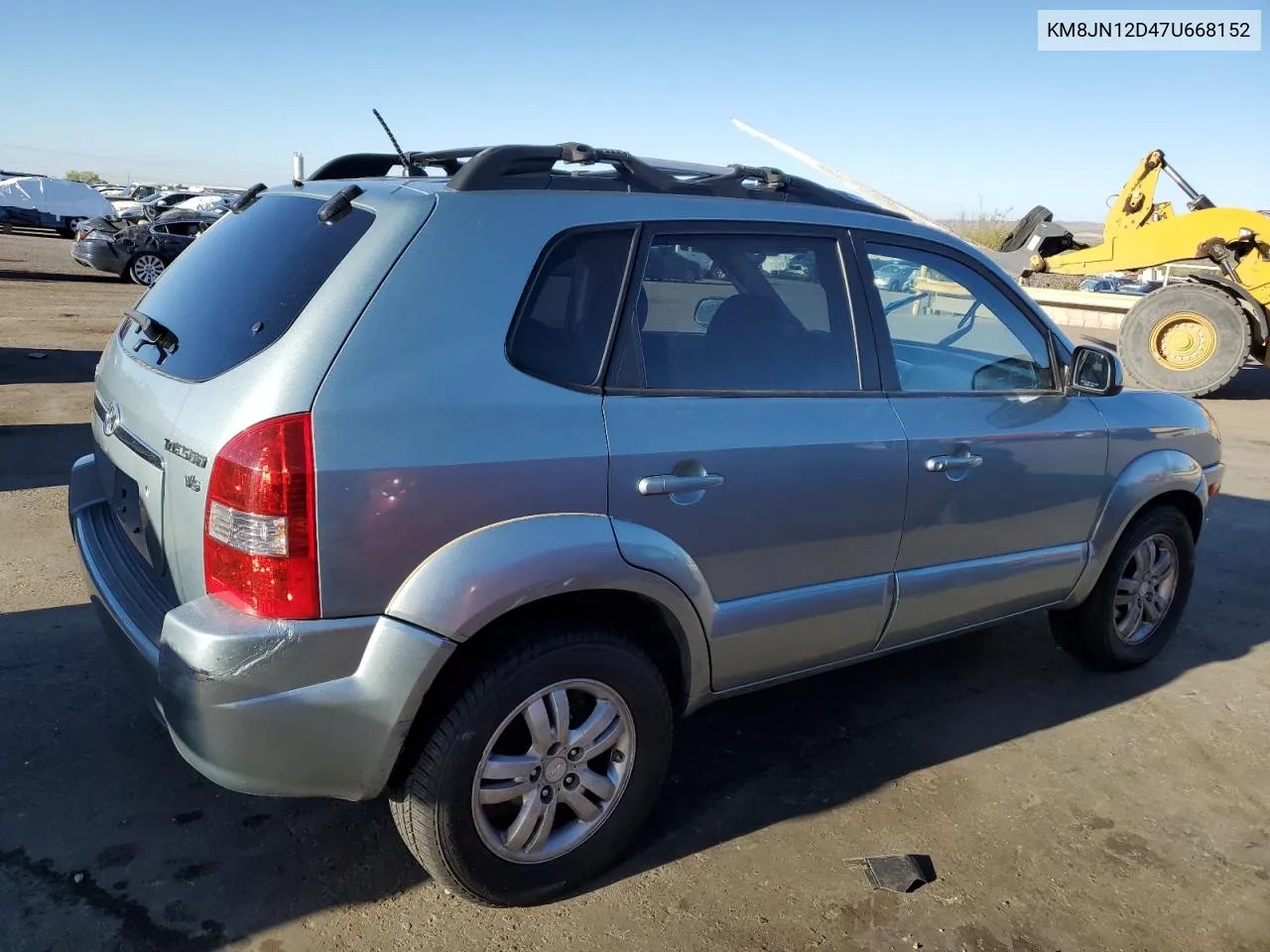 2007 Hyundai Tucson Se VIN: KM8JN12D47U668152 Lot: 71991074