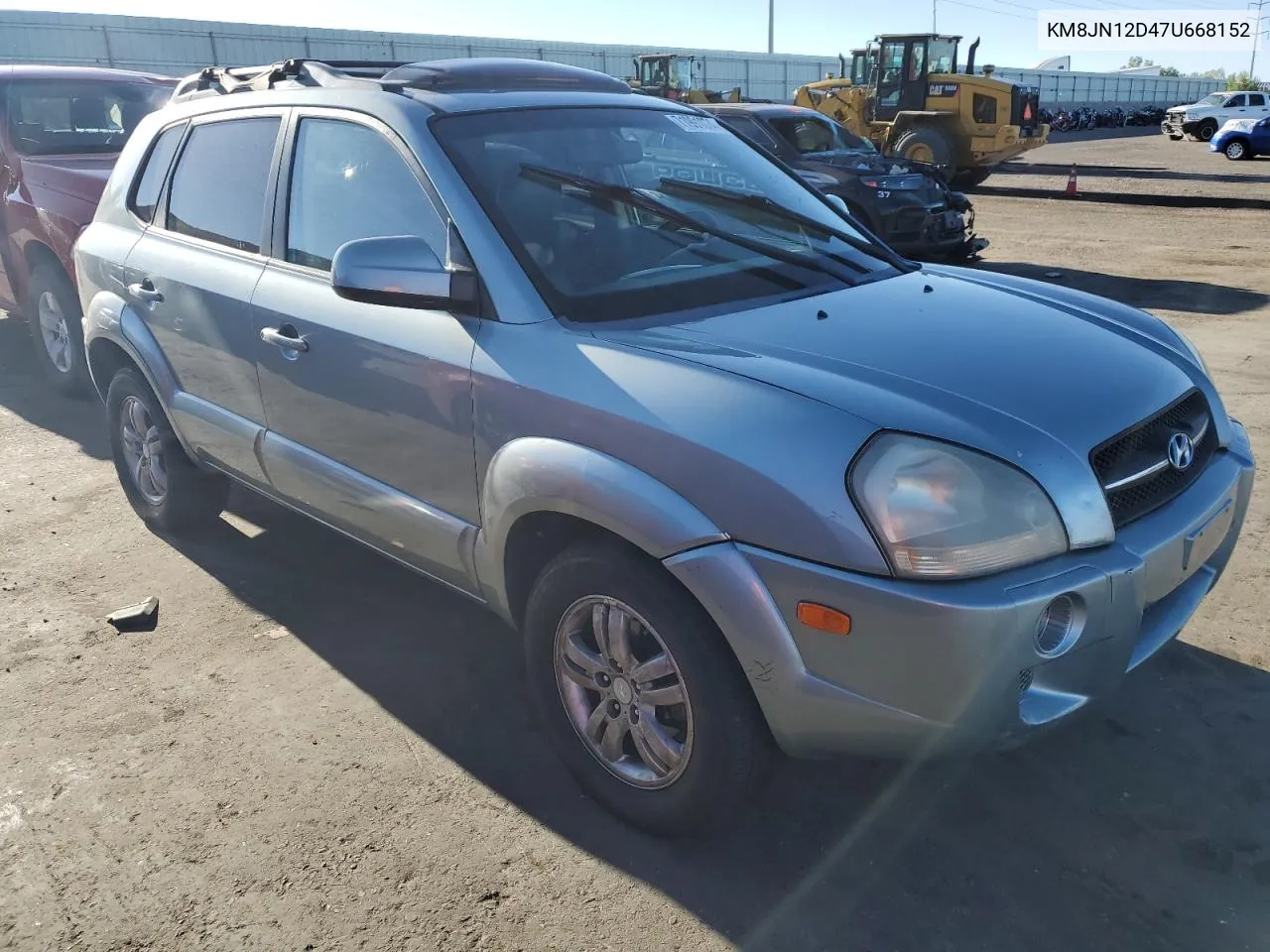 2007 Hyundai Tucson Se VIN: KM8JN12D47U668152 Lot: 71991074