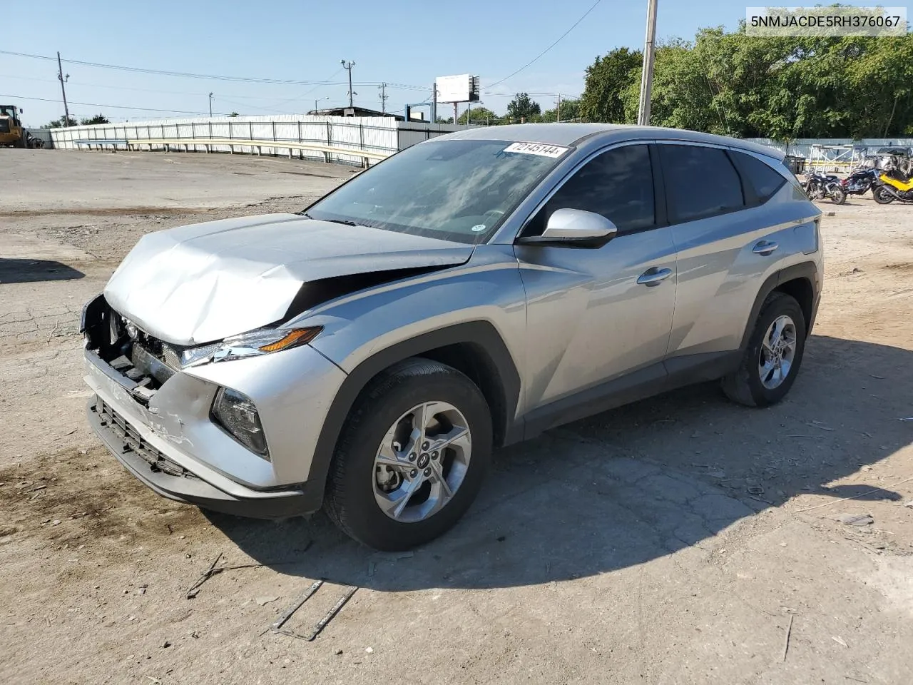 2024 Hyundai Tucson Se VIN: 5NMJACDE5RH376067 Lot: 72145144