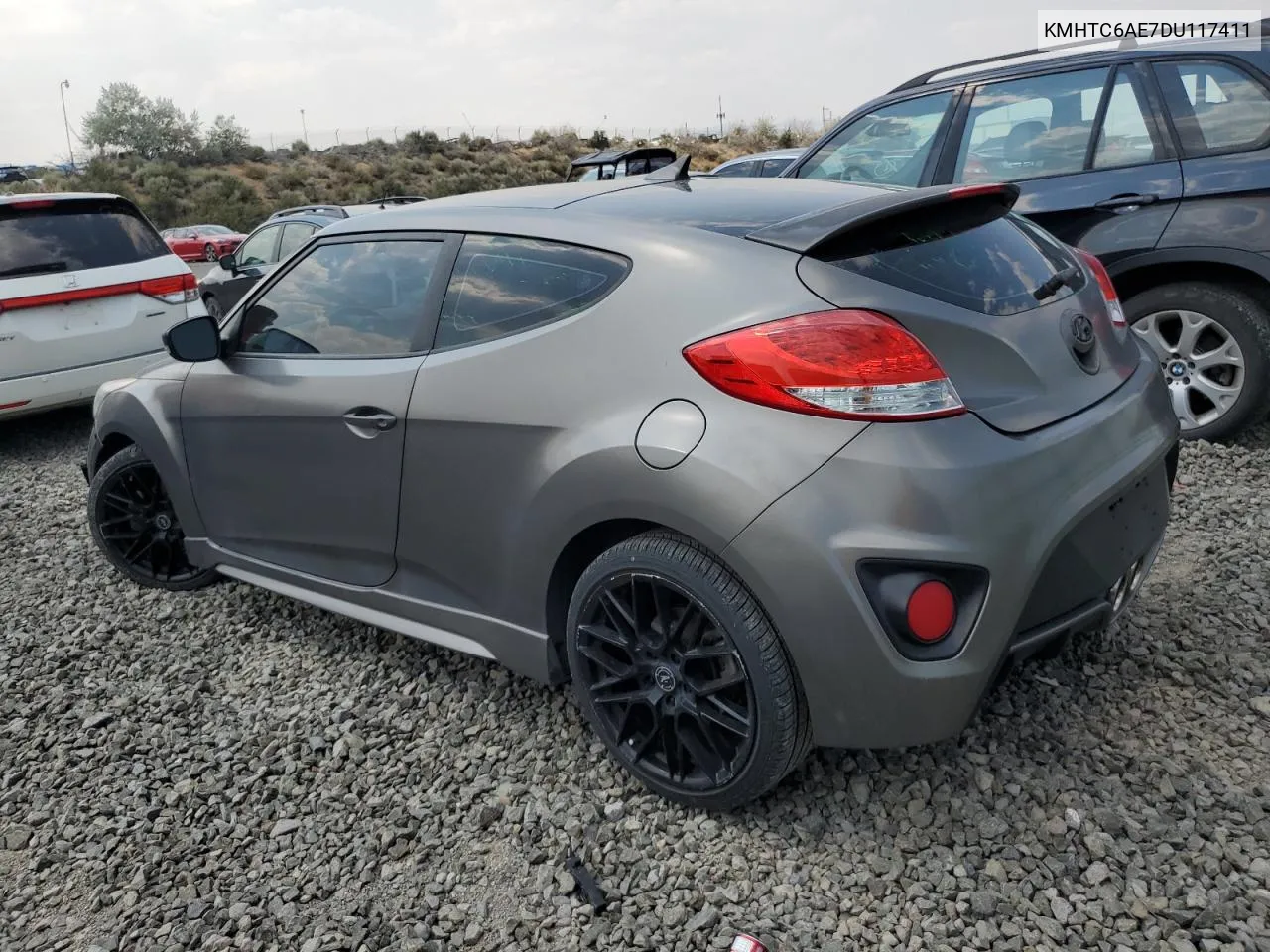 2013 Hyundai Veloster Turbo VIN: KMHTC6AE7DU117411 Lot: 64036964