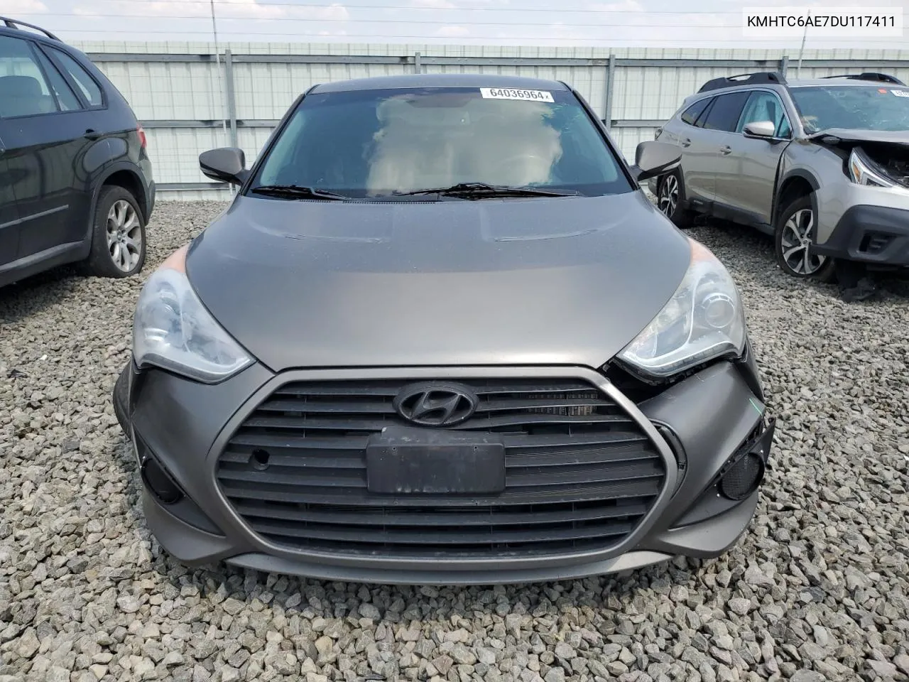 2013 Hyundai Veloster Turbo VIN: KMHTC6AE7DU117411 Lot: 64036964