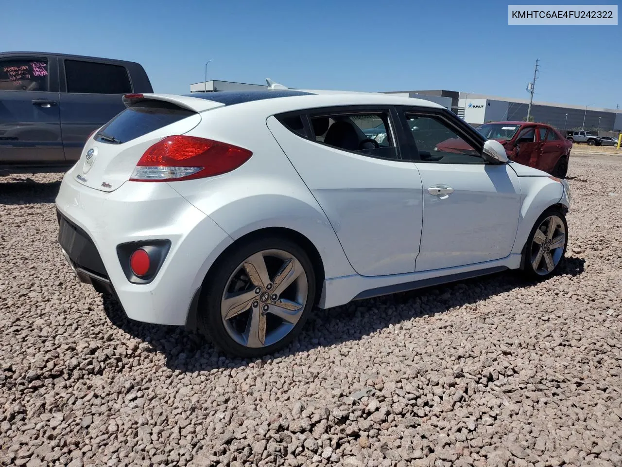 KMHTC6AE4FU242322 2015 Hyundai Veloster Turbo