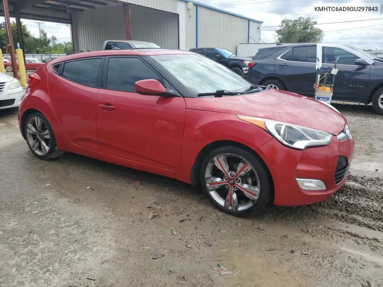 2016 Hyundai Veloster VIN: KMHTC6AD9GU297843 Lot: 70899954