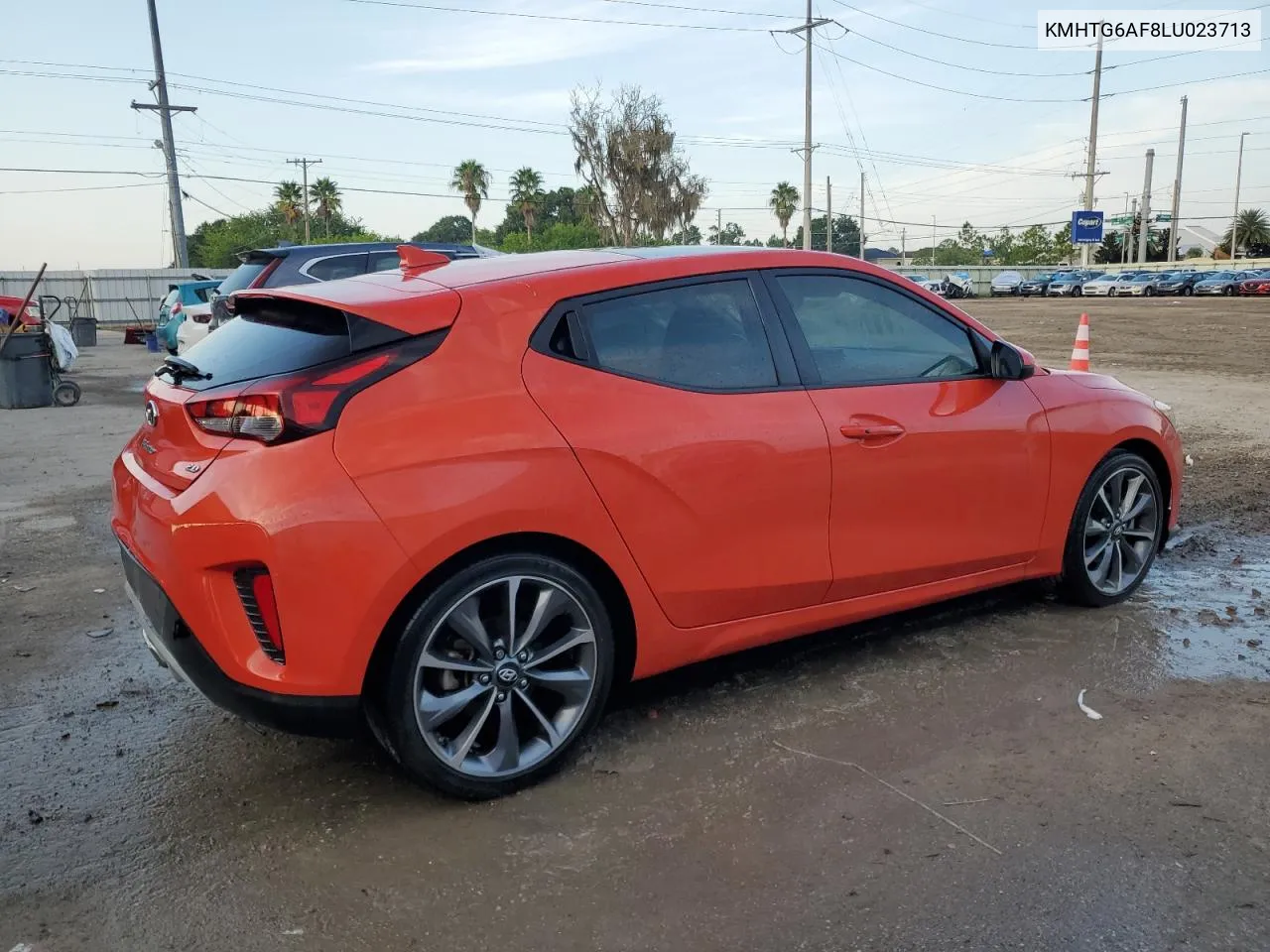 2020 Hyundai Veloster Base VIN: KMHTG6AF8LU023713 Lot: 71210094