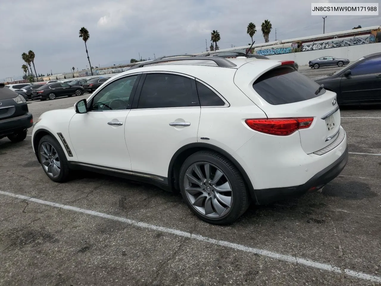 2013 Infiniti Fx37 VIN: JN8CS1MW9DM171988 Lot: 72408874