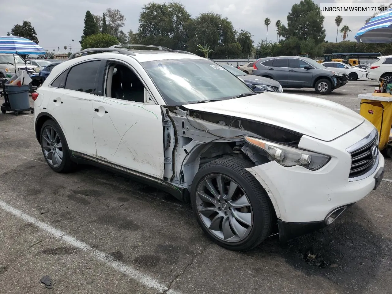 2013 Infiniti Fx37 VIN: JN8CS1MW9DM171988 Lot: 72408874